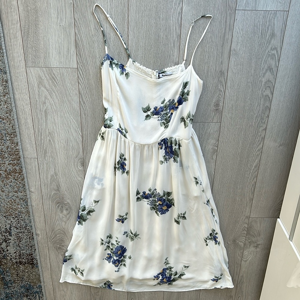 Reformation floral lined summer dress